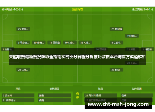 英超联赛最新赛况获取全指南实时比分赛程分析技巧数据平台与官方渠道解析 英超联赛最新赛况获取全指南实时比分赛程分析技巧数据平台与官方渠道解析